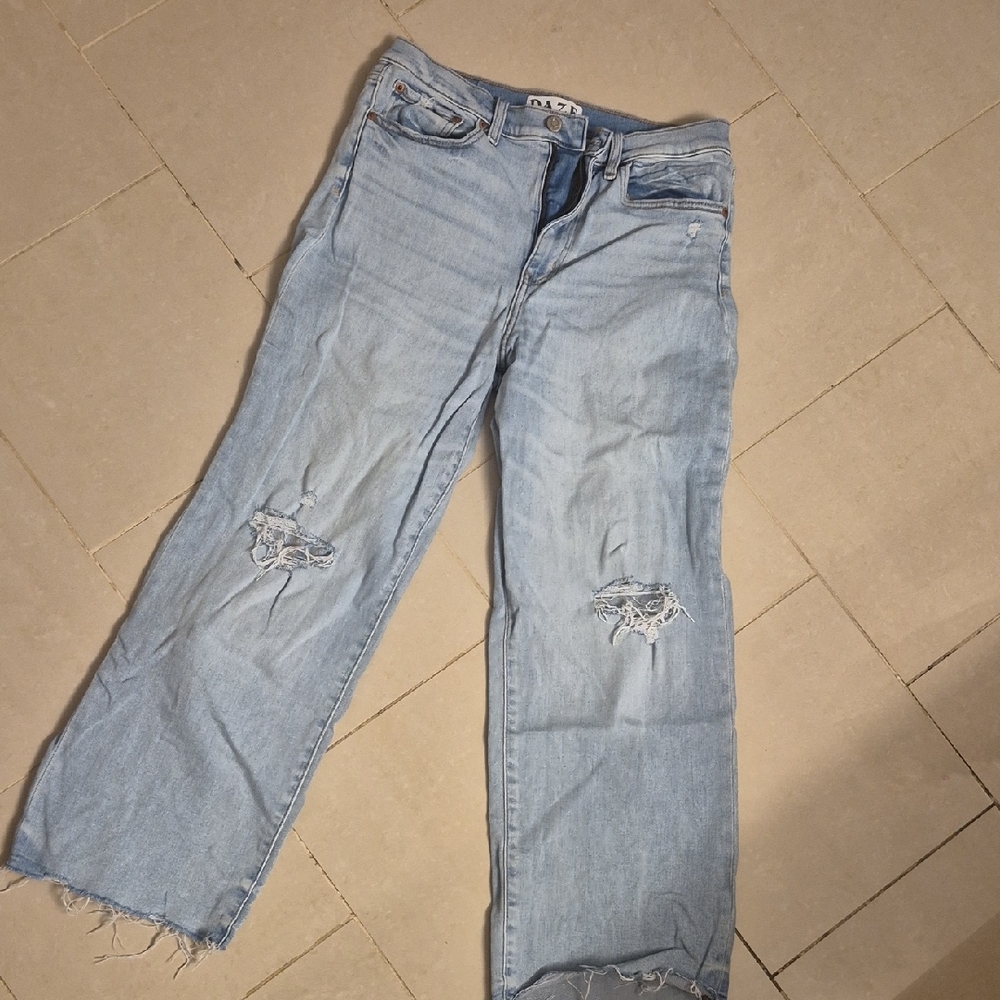 Daze Denim Light Blue Straight Leg Jeans